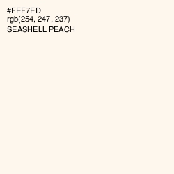 #FEF7ED - Seashell Peach Color Image